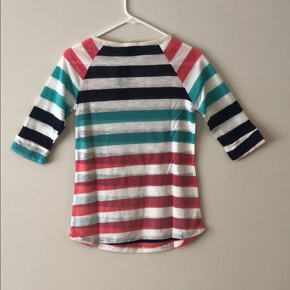 Scoop Neck Striped Tee - Picture 4 of 7